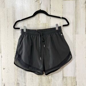 Cali Sport Women's Running Black Athletic with Mesh Detail Shorts